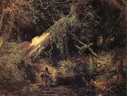 Moran, Thomas Slaves Escaping Through the Swamp USA oil painting artist